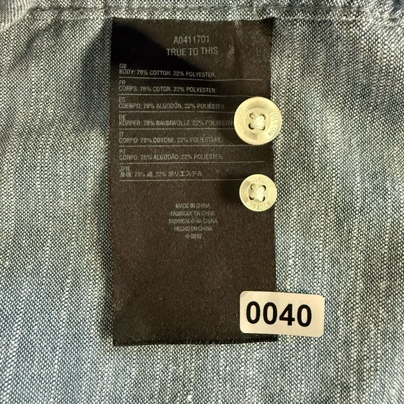 Volcom Men's Blue Button-Down Short Sleeve Modern Fit Shirt Size L - Picture 9 of 9